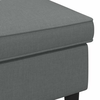 Hocker Dunkelgrau 55 x 35 x 41 cm Stoff
