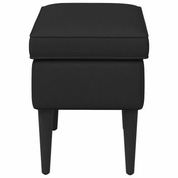 Hocker Schwarz 55 x 35 x 41 cm Stoff