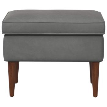 Hocker Dunkelgrau 55 x 35 x 41 cm Samt