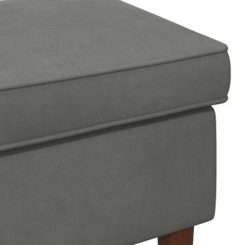 Hocker Dunkelgrau 55 x 35 x 41 cm Samt