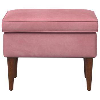 Hocker Rosa 55 x 35 x 41 cm Samt