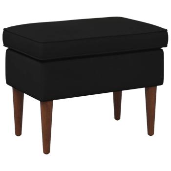 Hocker Schwarz 55 x 35 x 41 cm Samt