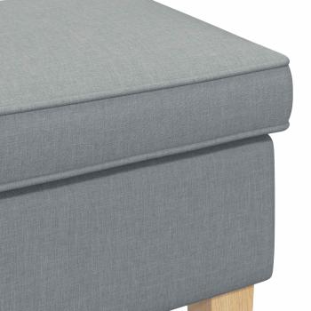 Hocker Hellgrau 55 x 35 x 41 cm Stoff