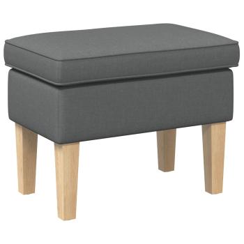 Hocker Dunkelgrau 55 x 35 x 41 cm Stoff