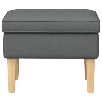 Hocker Dunkelgrau 55 x 35 x 41 cm Stoff