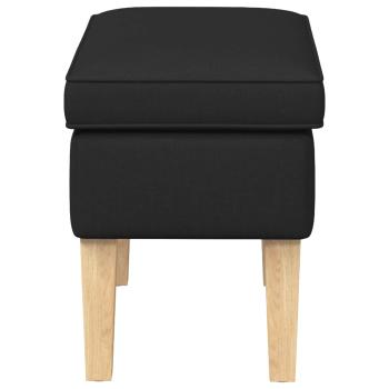 Hocker Schwarz 55 x 35 x 41 cm Stoff