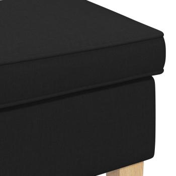 Hocker Schwarz 55 x 35 x 41 cm Stoff