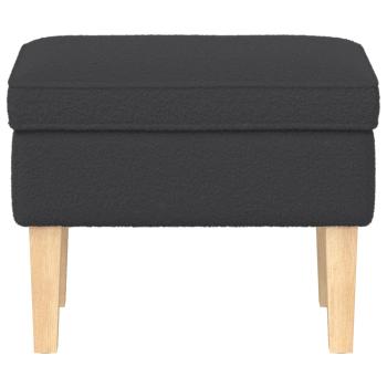Hocker Dunkelgrau 55 x 35 x 41 cm Bouclé