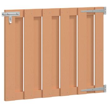 Gartentor 100 x 80 cm WPC und Aluminium Braun