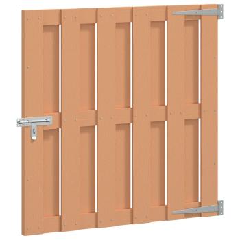 Gartentor 100 x 100 cm WPC und Aluminium Braun