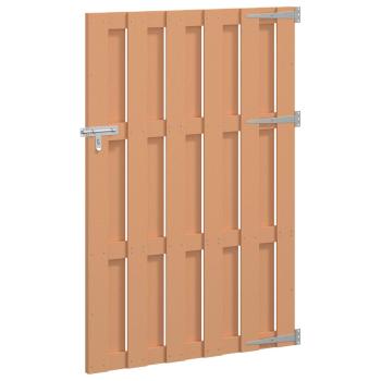 Gartentor 100 x 150 cm WPC und Aluminium Braun