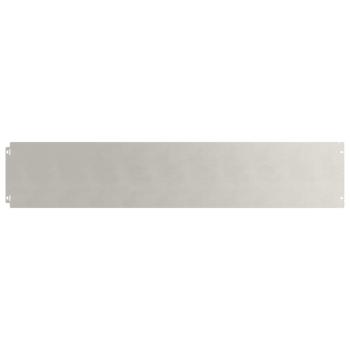 Raseneinfassung 10 Stk. 20 x 103 cm Edelstahl Silber