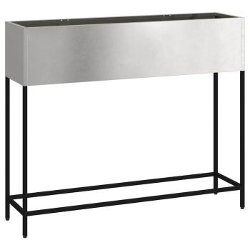 Hochbeet Gartenpflanzer Silber 100 x 26 x 82 cm Edelstahl