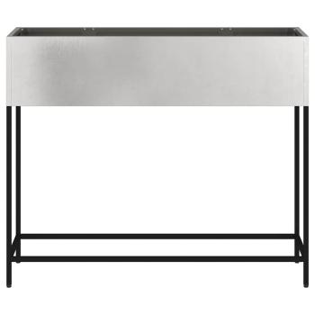 Hochbeet Gartenpflanzer Silber 100 x 26 x 82 cm Edelstahl