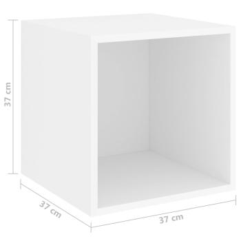 5-tlg. TV-Schrank-Set Weiß Holzwerkstoff