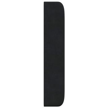 Kopfteil Ohr Schwarz 80 x 16 x 4 cm Samt