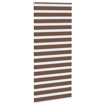 Doppelrollo Braun 95x230 cm Stoffbreite 90,9 cm Polyester