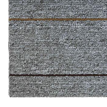 Teppichfliese Hellgrau mit Streifen 50 x 50 cm 4 stk.