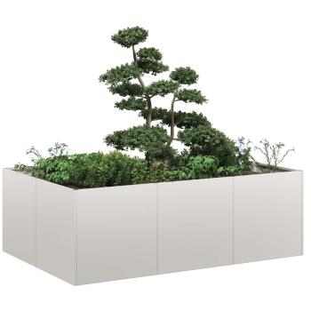 ARDEBO.de - Pflanzkübel 120x80x40 cm Edelstahl