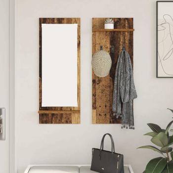 ARDEBO.de - Wandmontierter nachttisch Wandhalterung Altholz 70 x 10 x 90 cm