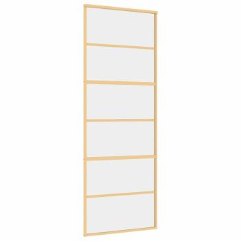 Schiebetür Golden 76x205 cm ESG-Klarglas und Aluminium