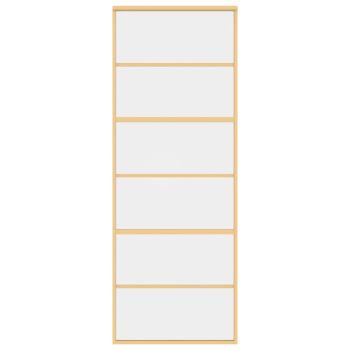 Schiebetür Golden 76x205 cm ESG-Klarglas und Aluminium