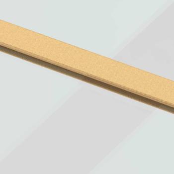 Schiebetür Golden 76x205 cm ESG-Klarglas und Aluminium