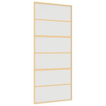 Schiebetür Golden 90x205 cm Matt ESG-Glas und Aluminium