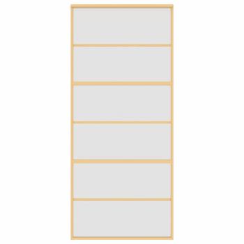 Schiebetür Golden 90x205 cm Matt ESG-Glas und Aluminium