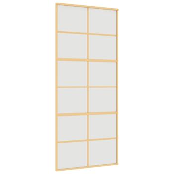 Schiebetür Golden 90x205 cm Matt ESG-Glas und Aluminium
