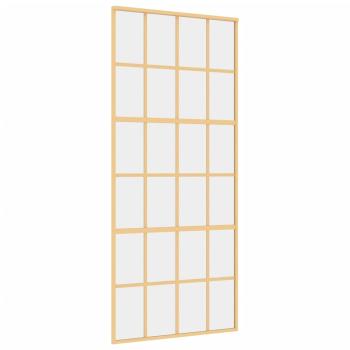 Schiebetür Golden 90x205 cm ESG-Klarglas und Aluminium