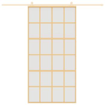 Schiebetür Golden 102,5x205 cm Matt ESG-Glas und Aluminium