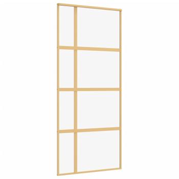 Schiebetür Golden 90x205 cm ESG-Klarglas und Aluminium