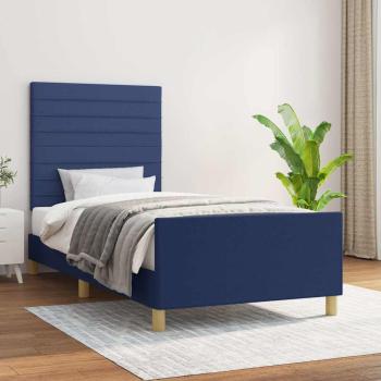ARDEBO.de - Bettgestell ohne Matratze Blau 80x200 cm Stoff