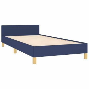Bettgestell ohne Matratze Blau 80x200 cm Stoff
