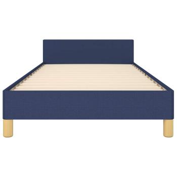 Bettgestell ohne Matratze Blau 80x200 cm Stoff