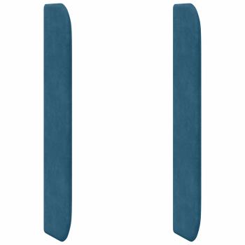 Kopfteil Ohr Blau 80 x 16 x 4 cm Samt