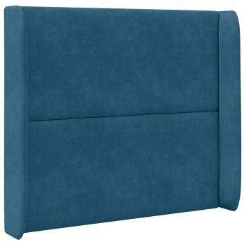 Kopfteil Ohr Blau 80 x 16 x 4 cm Samt