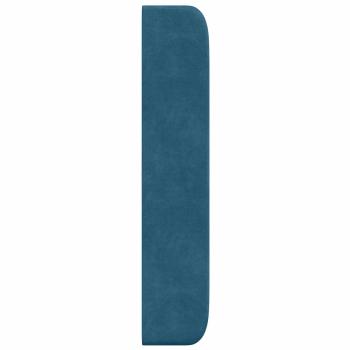 Kopfteil Ohr Blau 80 x 16 x 4 cm Samt