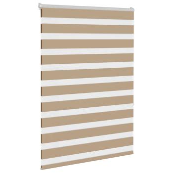 Doppelrollo Sandbraun 115x150 cm Stoffbreite 110,9 cm Polyester