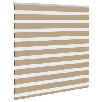Doppelrollo Sandbraun 150x150 cm Stoffbreite 145,9 cm Polyester