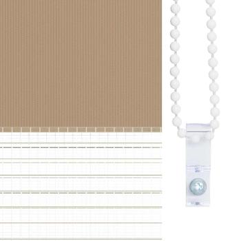 Doppelrollo Sandbraun 150x150 cm Stoffbreite 145,9 cm Polyester