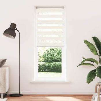 Doppelrollo Marmorbeige 90x230 cm Stoffbreite 85,9 cm Polyester