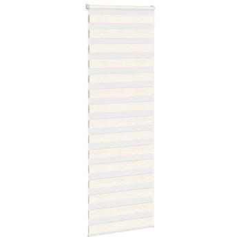 Doppelrollo Marmorbeige 90x230 cm Stoffbreite 85,9 cm Polyester