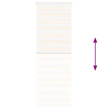 Doppelrollo Marmorbeige 90x230 cm Stoffbreite 85,9 cm Polyester