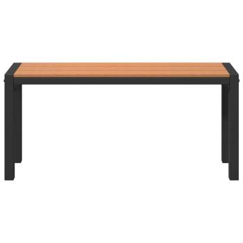 Gartenbank Braun 100 x 28 x 45 cm Stahl