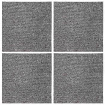 Teppichfliese Braun 50 x 50 cm 4 stk. PP und Bitumen
