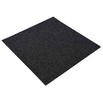 Teppichfliese Dunkelgrau 50 x 50 cm 36 stk. PP und Bitumen