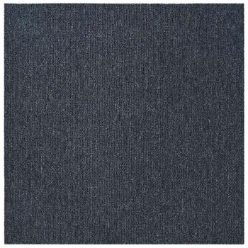 Teppichfliese Blaugrau 50 x 50 cm 36 stk. PP und Bitumen