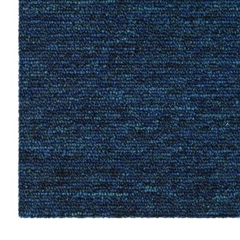 Teppichfliese Blau 50 x 50 cm 4 stk. PP und Bitumen